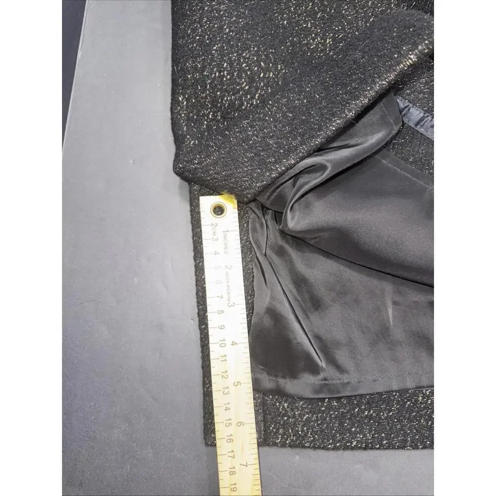 J Crew No 2 Wool Pencil Skirt Black Minimalist‎ Twill Lined Workwear Knee Length